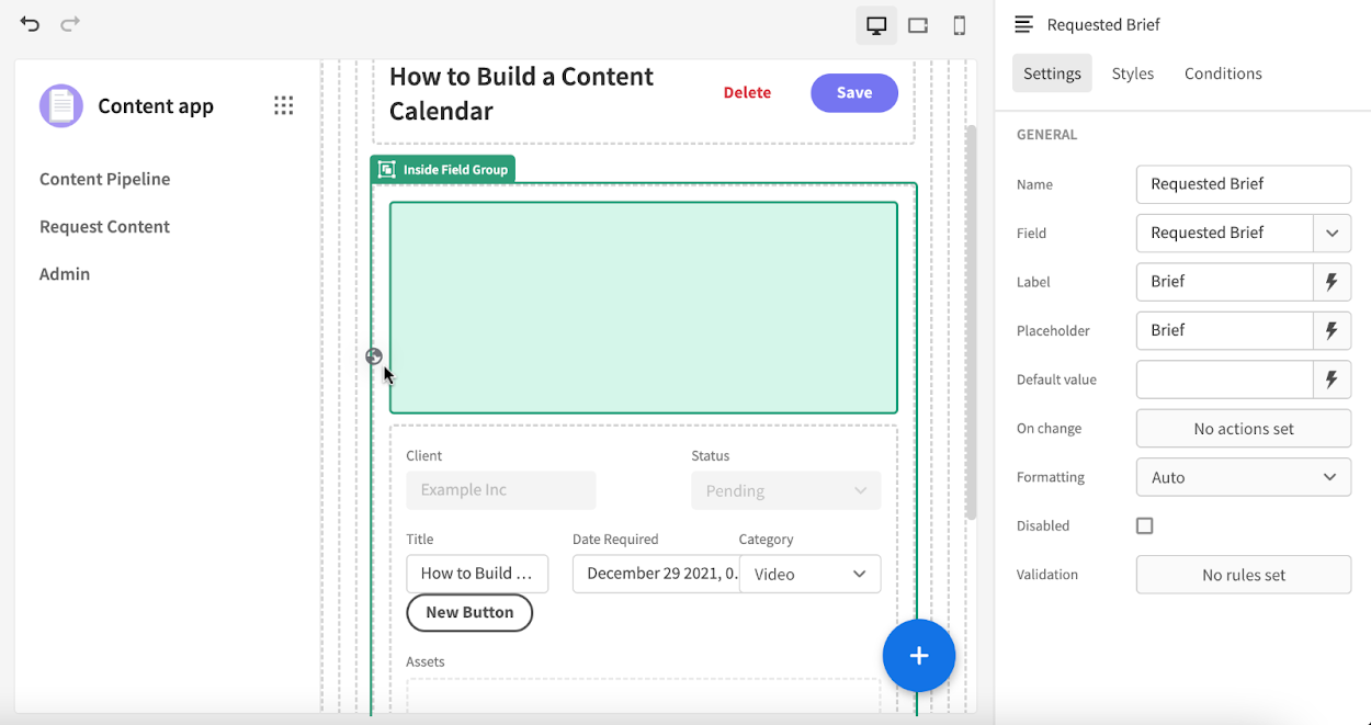 Nested components in Budibase