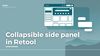 How to create a collapsible side container in Retool for filters, extra data, charts and more!