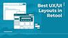 What are the best layouts for your Retool internal tools and dashboards?