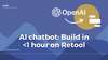 Build an AI chatbot with custom knowledge base in <1 hour