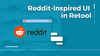 Reddit-inspired UI in Retool (Retool UI inspiration & template)